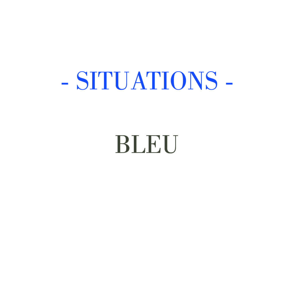 SITUATIONS – BLEU
